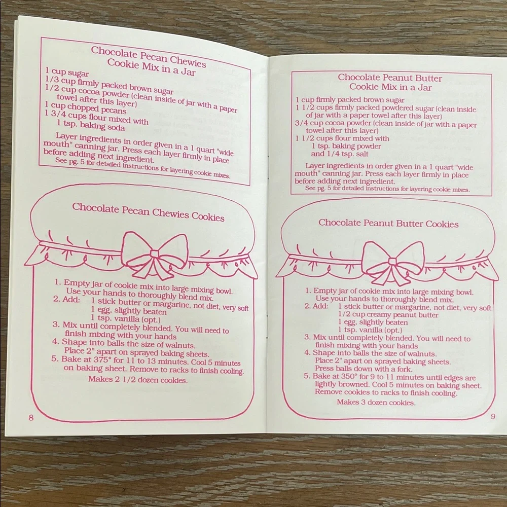Cookies in a Jar Recipe Booklet